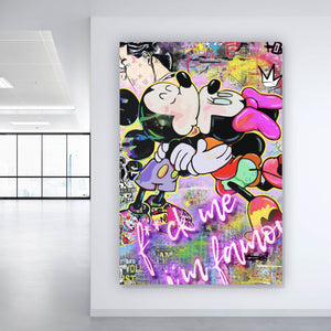 Poster Pop Art Micky famous Hochformat
