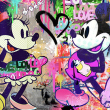 Lade das Bild in den Galerie-Viewer, Spannrahmenbild Pop Art Micky Love No.1 Quadrat
