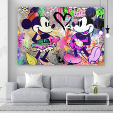 Lade das Bild in den Galerie-Viewer, Poster Pop Art Micky Love No.1 Querformat
