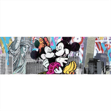 Lade das Bild in den Galerie-Viewer, Aluminiumbild gebürstet Pop Art Micky Love No.2 Panorama
