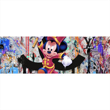 Lade das Bild in den Galerie-Viewer, Aluminiumbild gebürstet Pop Art Micky Portrait No.1 Panorama
