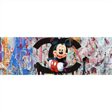 Lade das Bild in den Galerie-Viewer, Aluminiumbild gebürstet Pop Art Micky Portrait No.2 Panorama
