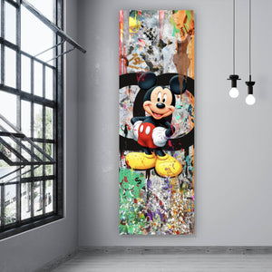 Aluminiumbild Pop Art Micky Portrait No.2 Panorama Hoch