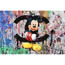 Lade das Bild in den Galerie-Viewer, Aluminiumbild gebürstet Pop Art Micky Portrait No.2 Querformat
