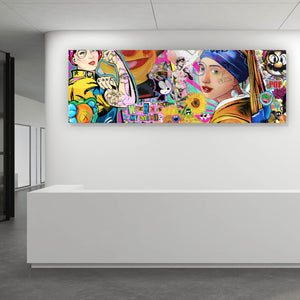 Poster Pop Art Where is my Mind Comic Panorama