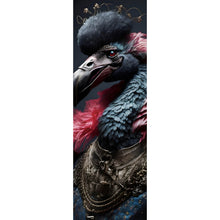 Lade das Bild in den Galerie-Viewer, Leinwandbild Portrait eines majestätischen Vogels Digital Art Panorama Hoch
