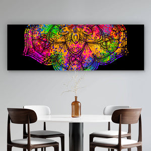 Poster Psychedelisches Mandala Panorama