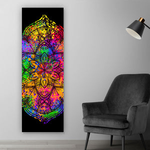Poster Psychedelisches Mandala Panorama Hoch