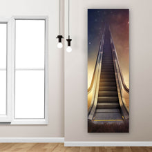 Lade das Bild in den Galerie-Viewer, Leinwandbild Rolltreppe zum Himmel Panorama Hoch
