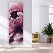 Lade das Bild in den Galerie-Viewer, Acrylglasbild Rosa Hahnenfuß Panorama Hoch
