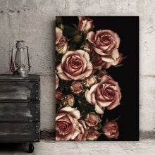 Lade das Bild in den Galerie-Viewer, Spannrahmenbild Rosenbund Rosa Hochformat
