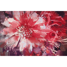 Lade das Bild in den Galerie-Viewer, Spannrahmenbild Rote abstrakte Blüte Querformat
