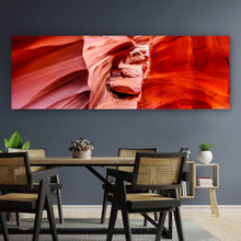 Lade das Bild in den Galerie-Viewer, Aluminiumbild gebürstet Roter Sandstein Panorama
