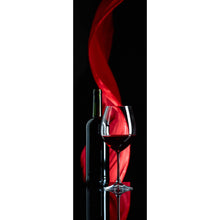Lade das Bild in den Galerie-Viewer, Aluminiumbild Rotweinglas mit Flasche Panorama Hoch
