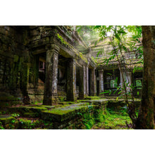 Lade das Bild in den Galerie-Viewer, Acrylglasbild Ruinen in Kambodscha Querformat

