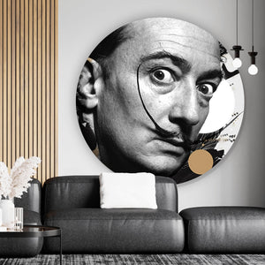 Aluminiumbild gebürstet Salvador Dali Modern Art Kreis