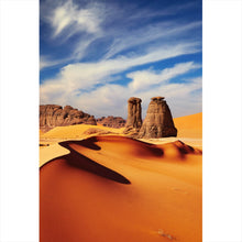 Lade das Bild in den Galerie-Viewer, Aluminiumbild Sanddünen in der Sahara Hochformat
