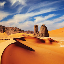 Lade das Bild in den Galerie-Viewer, Aluminiumbild Sanddünen in der Sahara Quadrat
