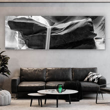 Lade das Bild in den Galerie-Viewer, Aluminiumbild Sandstrahl fällt von Felsen Panorama
