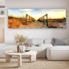 Lade das Bild in den Galerie-Viewer, Leinwandbild Sandstrand Panorama
