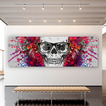 Lade das Bild in den Galerie-Viewer, Poster Schädel mit Krone Modern Art Panorama
