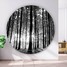 Lade das Bild in den Galerie-Viewer, Aluminiumbild Schimmernder Wald Kreis
