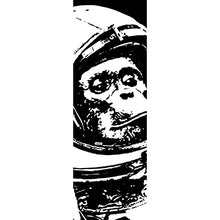 Lade das Bild in den Galerie-Viewer, Aluminiumbild gebürstet Affe im Weltraum Panorama Hoch
