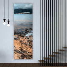 Lade das Bild in den Galerie-Viewer, Aluminiumbild gebürstet Schluchsee im Winter Panorama Hoch
