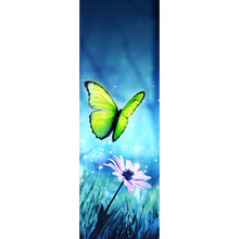 Lade das Bild in den Galerie-Viewer, Acrylglasbild Schmetterlinge im Zauberwald Panorama Hoch
