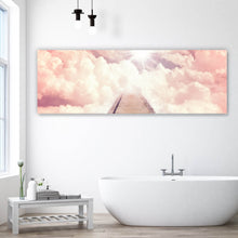Lade das Bild in den Galerie-Viewer, Spannrahmenbild Schöner Himmel mit Sonne Panorama
