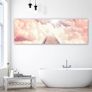 Poster Schöner Himmel mit Sonne Panorama
