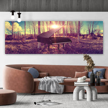Lade das Bild in den Galerie-Viewer, Acrylglasbild Schwarzer Flügel im Herbstwald Panorama
