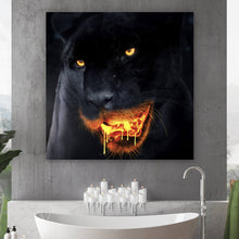 Lade das Bild in den Galerie-Viewer, Poster Schwarzer Panther Lava Quadrat
