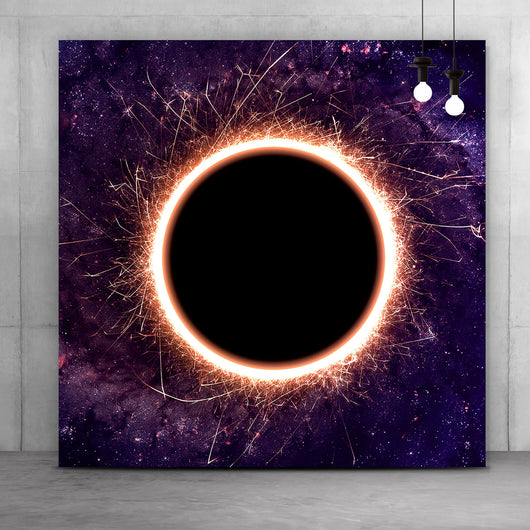 Spannrahmenbild Schwarzes Loch Quadrat