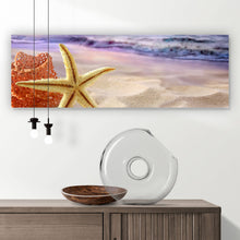 Lade das Bild in den Galerie-Viewer, Acrylglasbild Seestern am Strand Panorama
