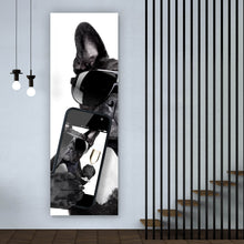 Lade das Bild in den Galerie-Viewer, Acrylglasbild Selfie Time Bulldogge Panorama Hoch
