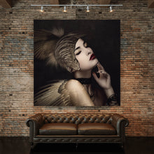 Lade das Bild in den Galerie-Viewer, Aluminiumbild gebürstet Sexy Angel Quadrat
