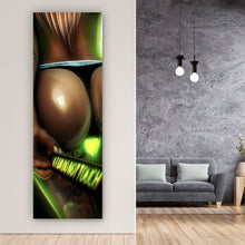 Lade das Bild in den Galerie-Viewer, Aluminiumbild gebürstet Sexy Ass Digital Art Panorama Hoch
