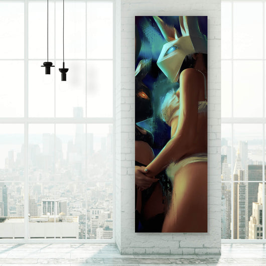Spannrahmenbild Sexy Rabbit Girls Panorama Hoch