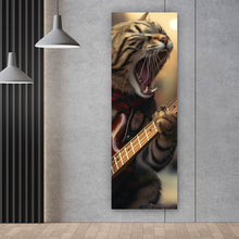 Lade das Bild in den Galerie-Viewer, Poster Singende Katzen mit Gitarre Panorama Hoch
