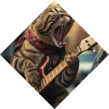 Lade das Bild in den Galerie-Viewer, Acrylglasbild Singende Katzen mit Gitarre Raute
