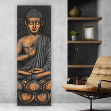 Lade das Bild in den Galerie-Viewer, Leinwandbild Sitzender Buddha Panorama Hoch
