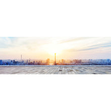 Lade das Bild in den Galerie-Viewer, Aluminiumbild Sonnenuntergang Skyline Panorama
