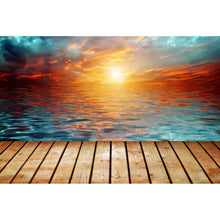 Lade das Bild in den Galerie-Viewer, Acrylglasbild Sonnenuntergang über See Querformat
