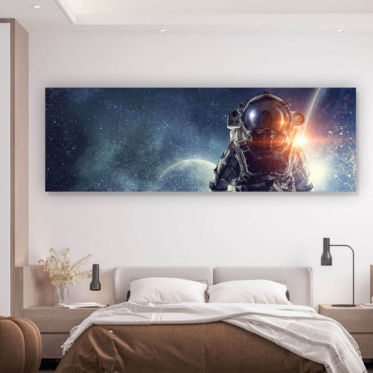 Aluminiumbild gebürstet Space Lover Panorama