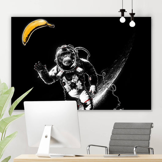 Aluminiumbild Space Monkey Querformat