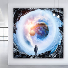 Lade das Bild in den Galerie-Viewer, Aluminiumbild Spaziergang im Kosmos Quadrat

