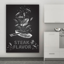 Lade das Bild in den Galerie-Viewer, Aluminiumbild gebürstet Steak Flavor Hochformat
