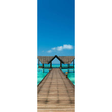 Lade das Bild in den Galerie-Viewer, Poster Steg auf den Malediven Panorama Hoch
