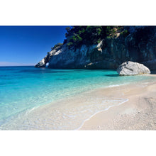 Lade das Bild in den Galerie-Viewer, Spannrahmenbild Strand auf Sardinien Querformat
